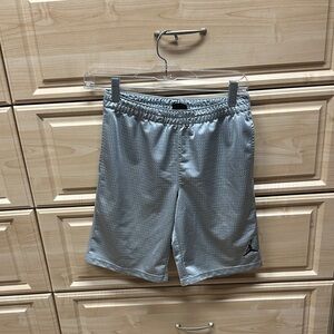 Jordan Gray Mesh Athletic Shorts with Jumpman Logo